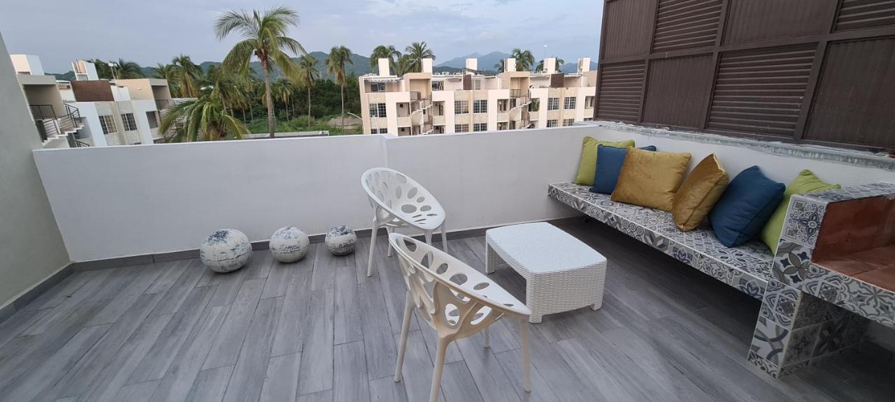 Moderno Depa Con Terraza Y Vista Extraordinaria Apartment Manzanillo Exterior foto